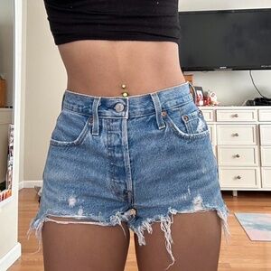 Levis 501 vintage denim shorts women
